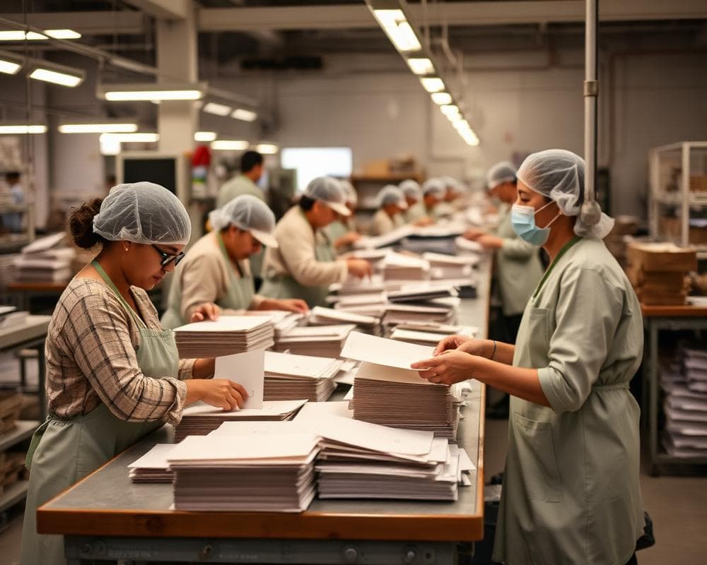 Skilled Staff at Ujjawal Enterprises paper packaging factory
